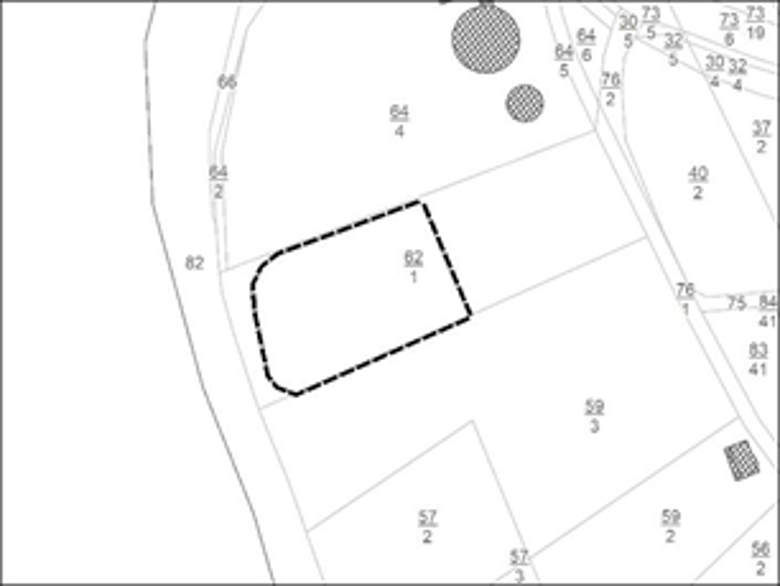 Auszug Bebauungsplan Geltungsbereich Teil B, Ausgleichsfläche, des Bebauungsplanes Nr. 38 „Hinter der Mönchswiese“
