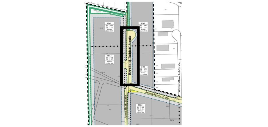 Lageplan Bernhard-Rohloff-Straße