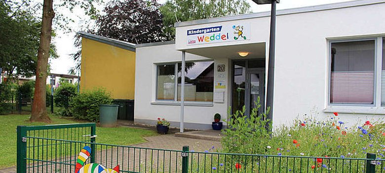 Eingangsbereich der Kindertagesstätte Weddel